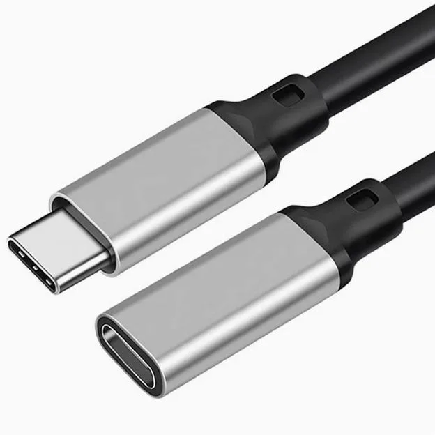 Enfain Enfain USB 3.2 Type-C Extension Cable Silver 2m Male to Female — product photo
