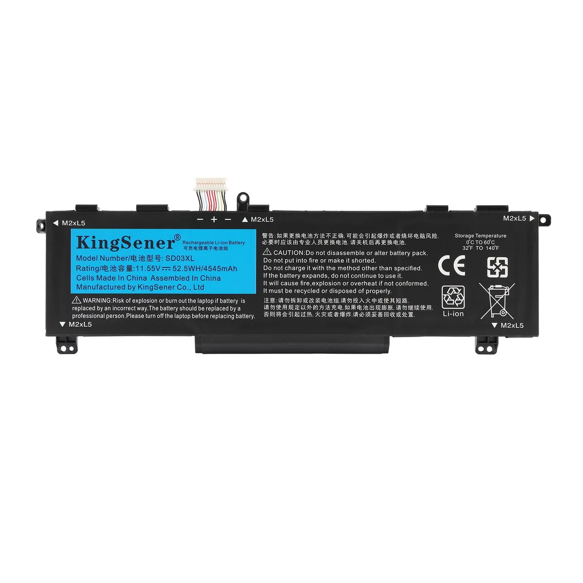 KingSener KingSener SD03XL laptop battery 11.55V 52.5Wh — product photo