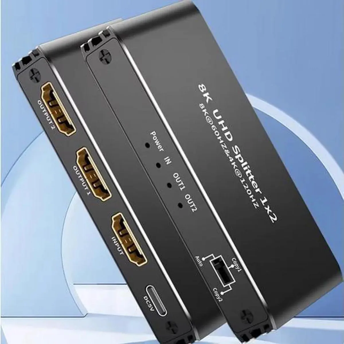 SMUGDESK SMUGDESK Torpedo Nova HDMI 2.1 1x2 Splitter with Built-in Scaler — product photo