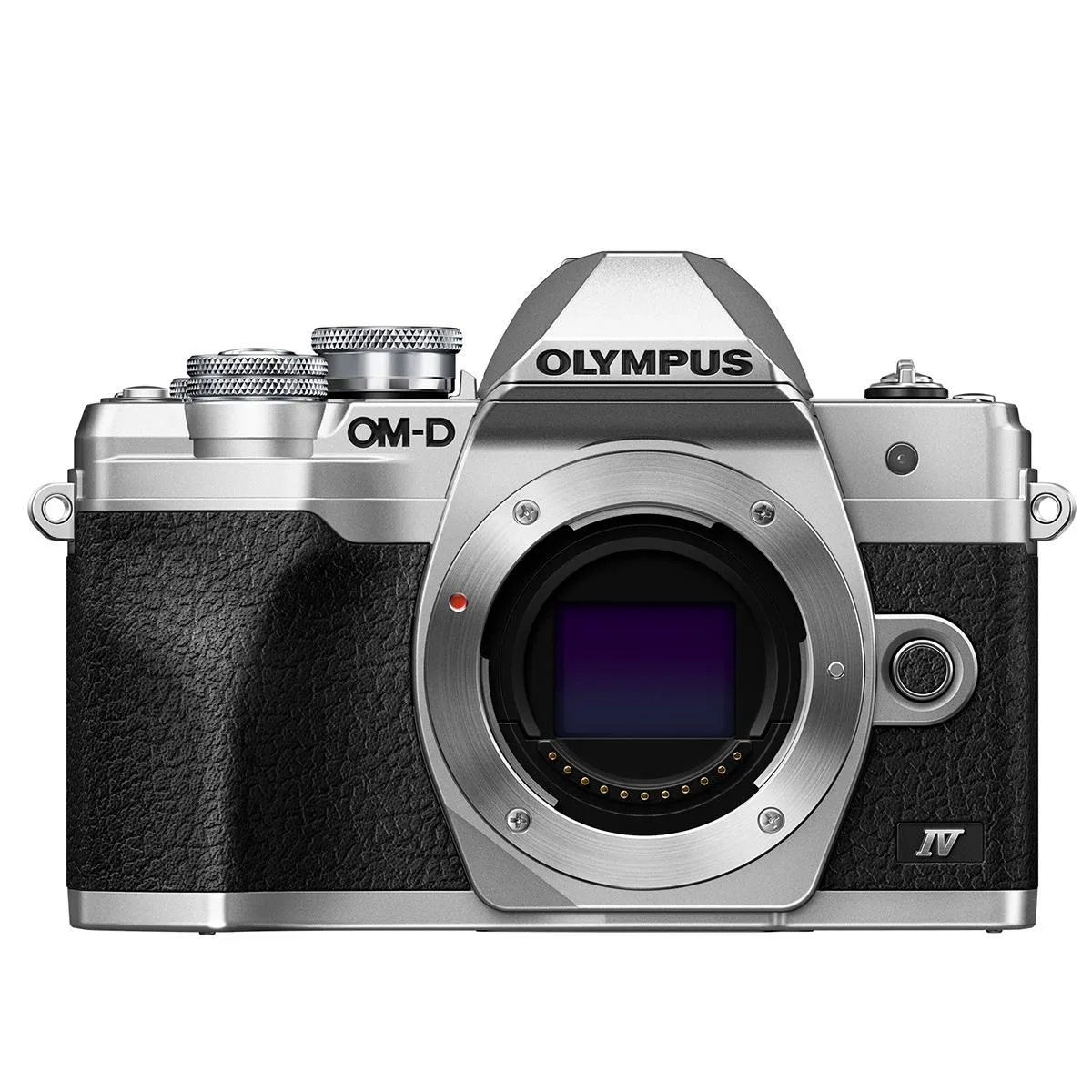 Olympus America Inc. Olympus America Inc. V207130SU000 OM-D E-M10 Mark IV 20.3MP compact mirrorless camera body silver — product photo