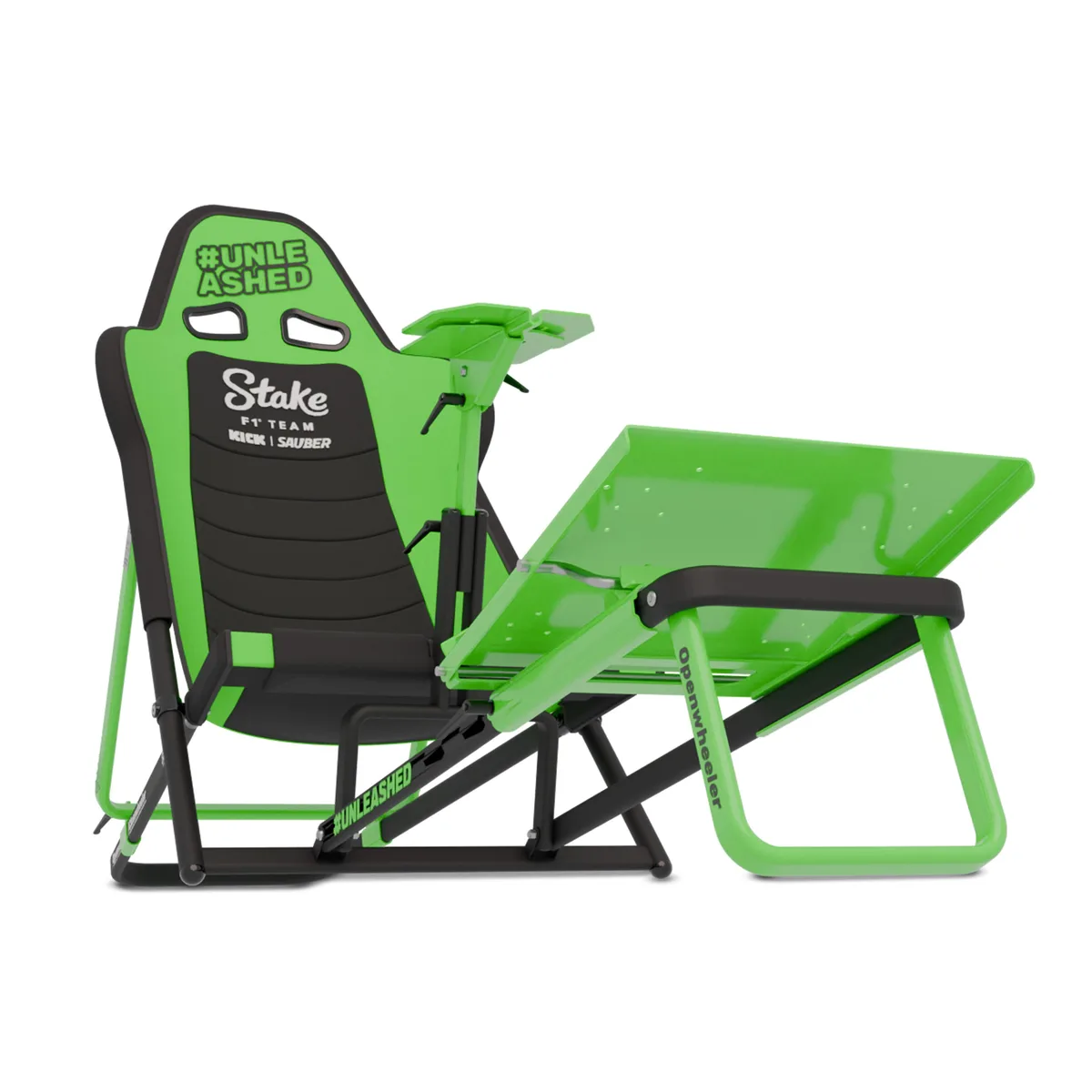 GTR Simulator GTR Simulator GTA Compact V2 Cockpit Stake F1 Team KICK Sauber gaming chair — product photo