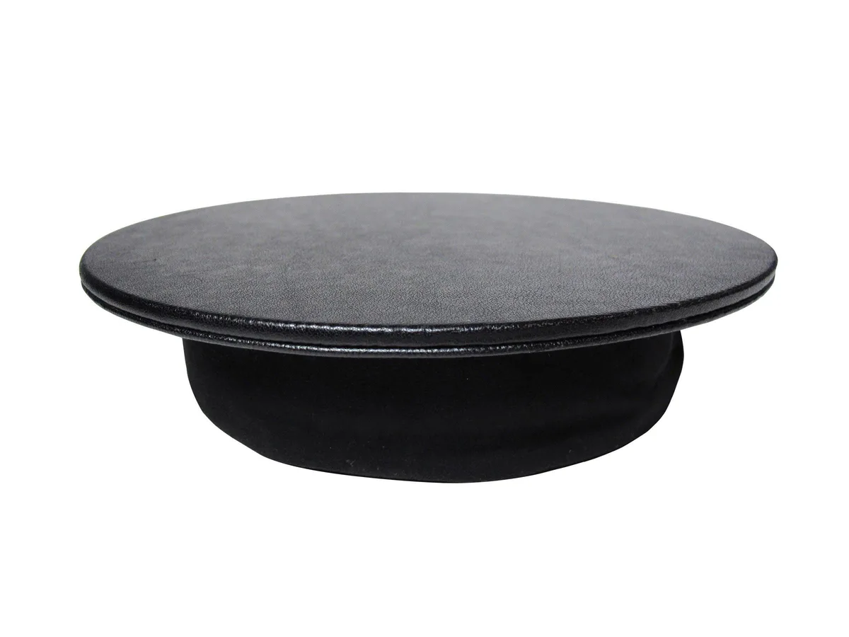 MOJO-HOME MJBM-001 Beanbag Ergonomic Mouse Pad Black Leather 8.25 in 2.0 in — product photo