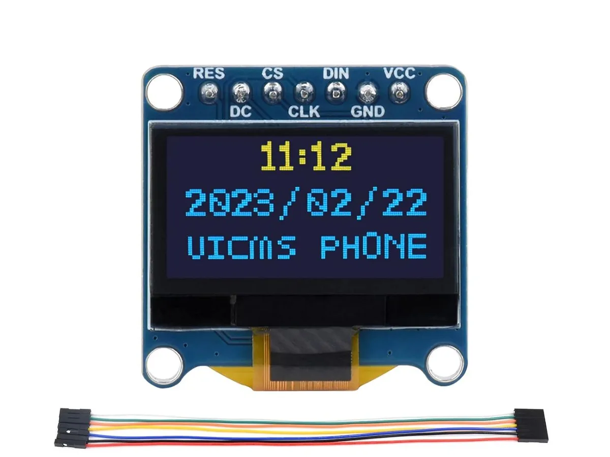 LORDWORLD LORDWORLD 0.96inch OLED Module 128×64 SSD1315 Yellow Blue development board — product photo
