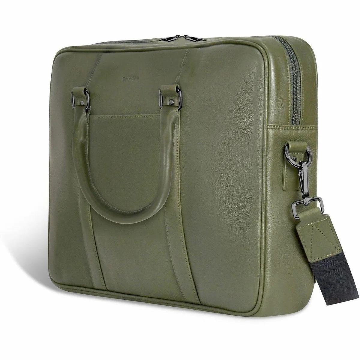 FT Champs FT Champs Onyx Leather Slim Briefcase Khaki 15.6 — product photo