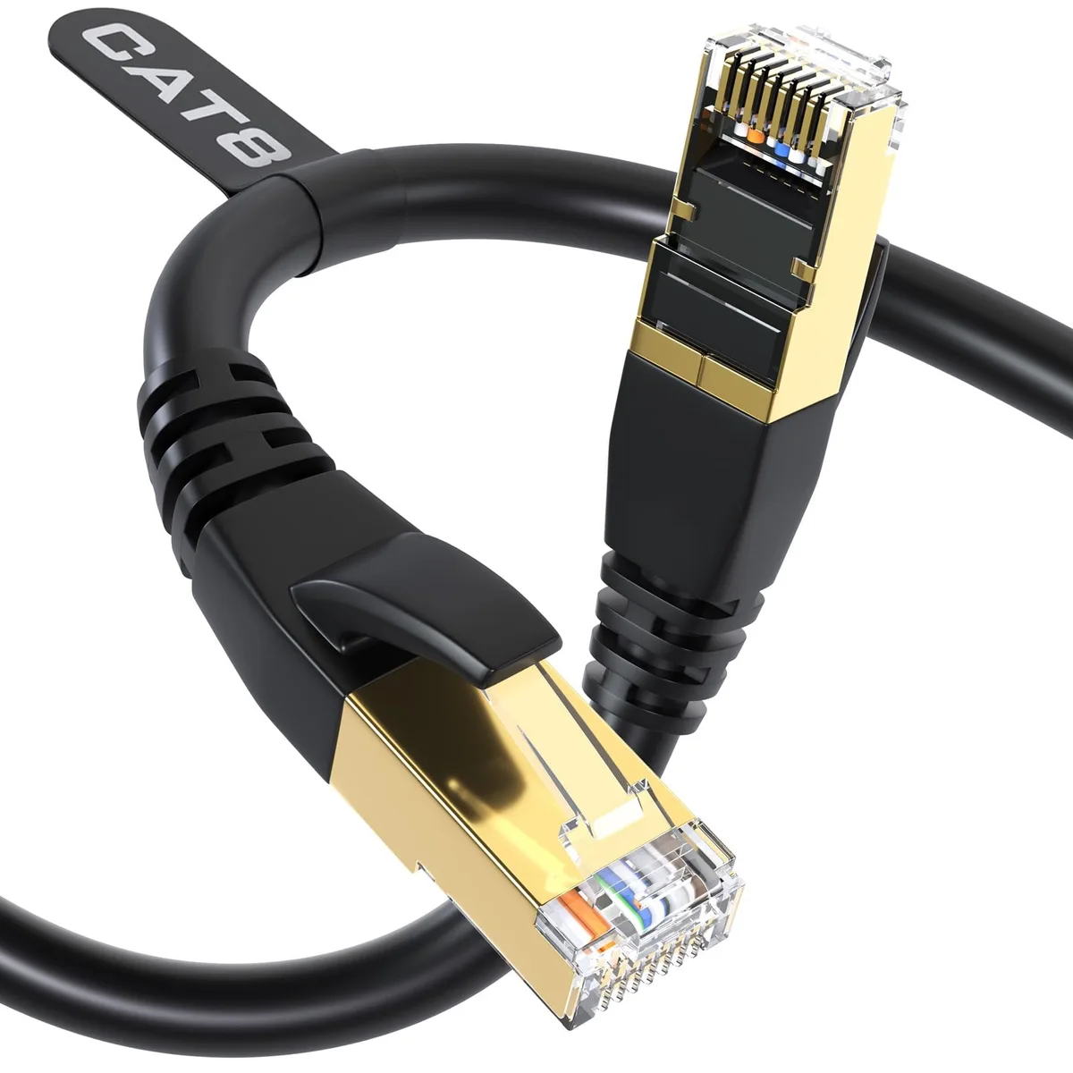 KEHIPI KEHIPI Cat8 Ethernet Cable 30FT 26AWG 40Gbps — product photo