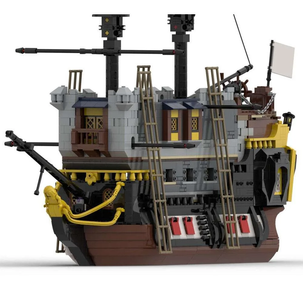 ZITIANYOUBUILD ZITIANYOUBUILD 1988 MOC-125401 Floating Castle Pirate Ship Educational Building Set — product photo