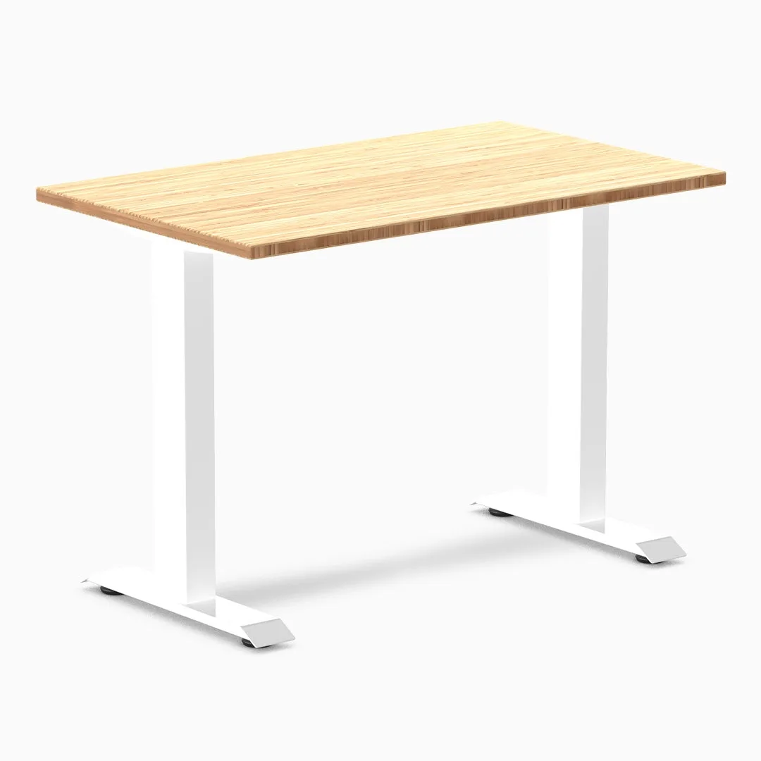 Desky Desky Zero Mini Bamboo Office Desk 40 x 24 in White — product photo