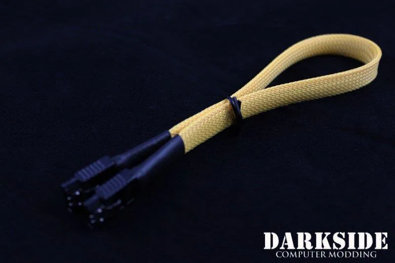 Darkside Computer Modding Darkside Computer Modding SATA cable 30 cm 180° Yellow Sand DS-0193 — product photo