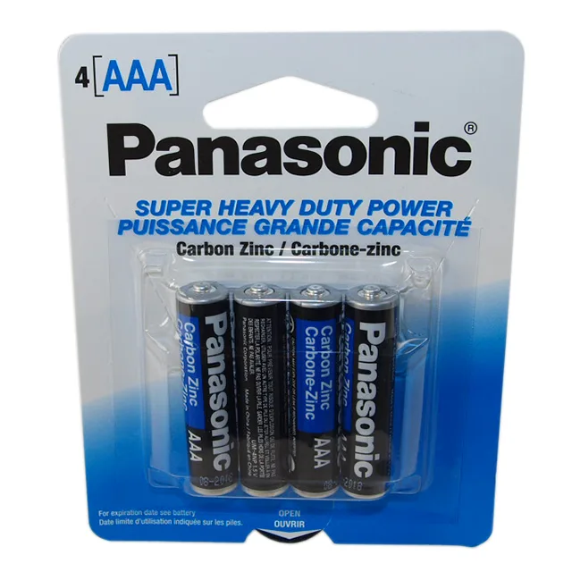 Panasonic Panasonic UM-4NPA-4B AAA Carbon Zinc Battery 1.5V 4 Pack — product photo