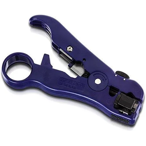 Violet compact stripping tool with ergonomic grip