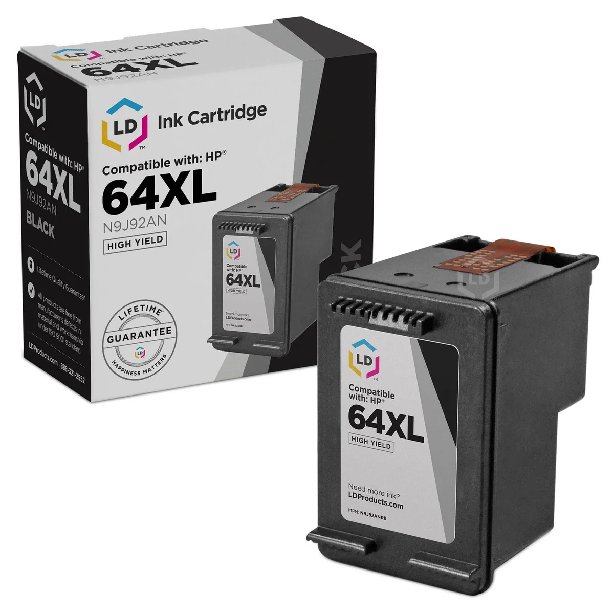 LD Products LD Products 64XL Black Ink Cartridge N9J92AN — product photo