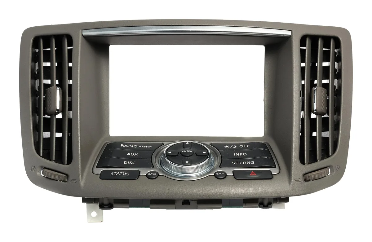 1 Factory Radio 1 Factory Radio Display Screen Control Bezel 28395JK60D for 2010-2012 Infiniti EX35 — product photo