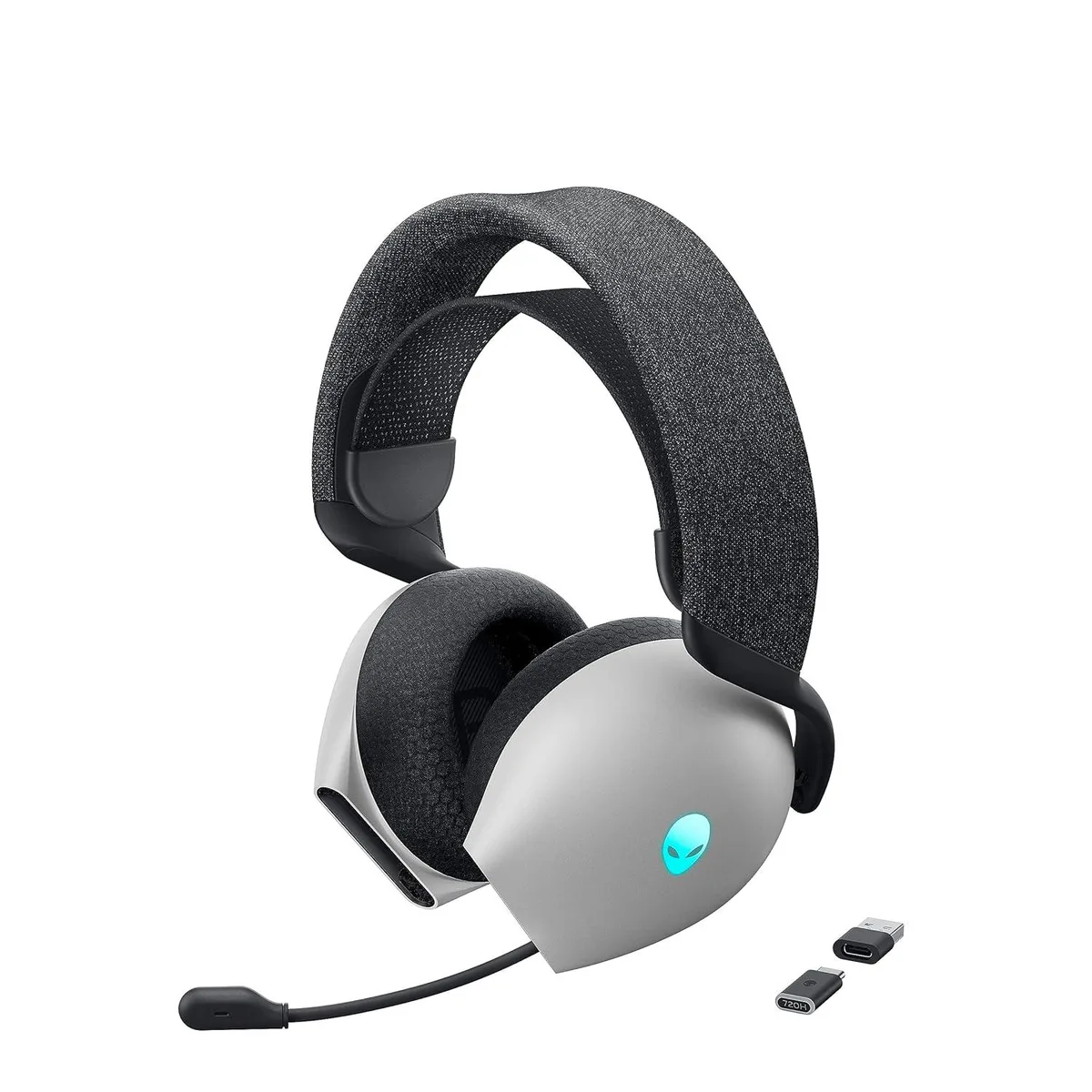 DELL DELL Alienware AW720H Dual-Mode Wireless Gaming Headset Lunar Light — product photo