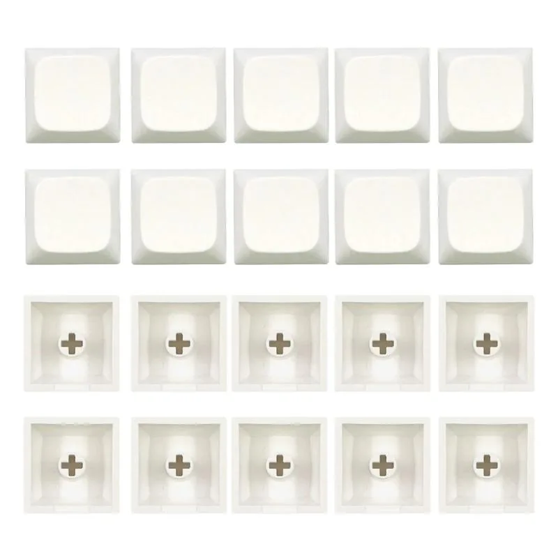 YINGHUA YINGHUA 20pcs 1U XDA PBT Blank Keycaps White — product photo