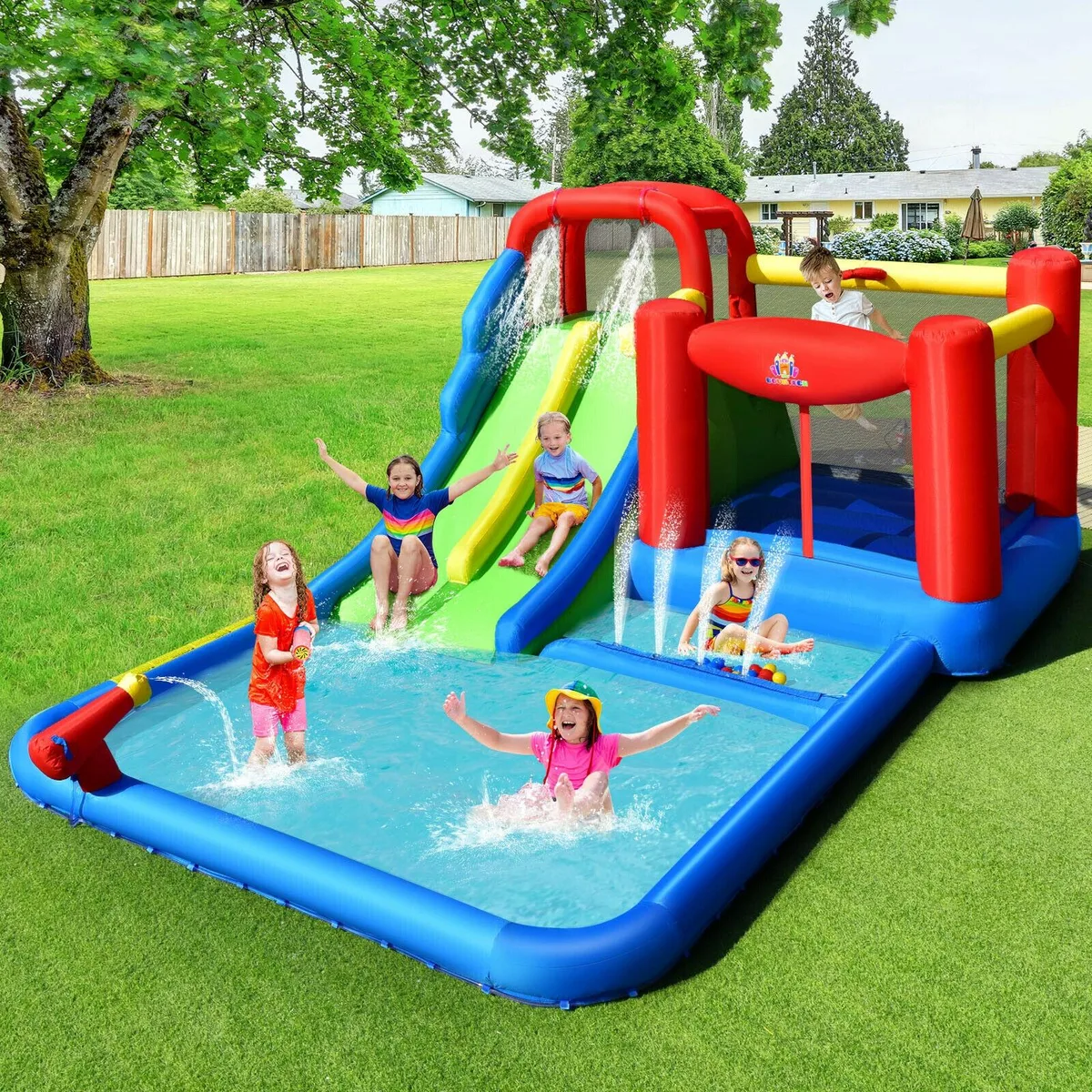 SlickBlue SlickBlue Inflatable Water Slide with Ocean Balls without Blower — product photo