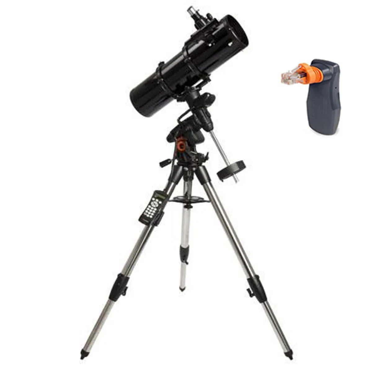 Celestron Advanced VX 8-inch Newtonian telescope on stainless steel tripod with WiFi module