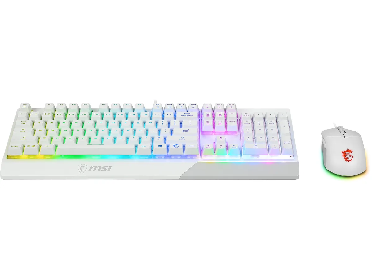 MSI MSI VigorGK30COMBOWHITE gaming keyboard and mouse combo — product photo