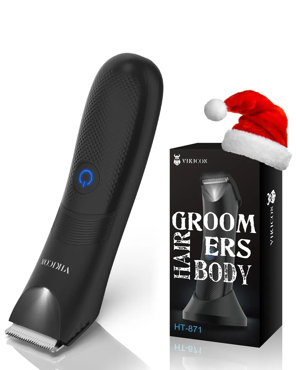 Black body groomer with five heads LED light USB-C charging