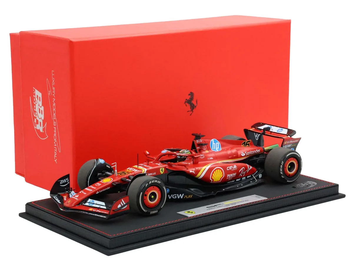 BBR BBR Ferrari SF-24 #16 Leclerc Winner Italian GP 2024 Limited Edition 350 pcs 1/18 Diecast — product photo