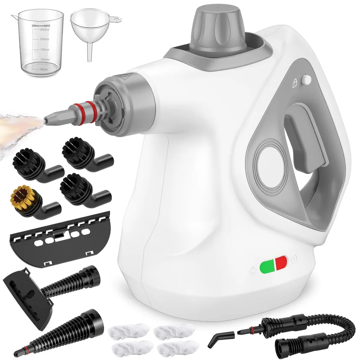  Hamilton Beach Steam Cleaner 1050W 15 Accessories White — product photo