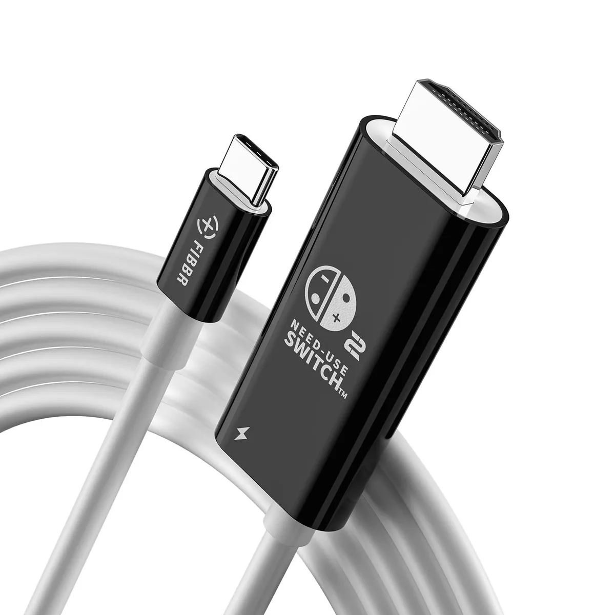  FIBBR USB C to HDMI Cable 6ft 4K@60Hz 100W PD Thunderbolt 3/4/5 — product photo
