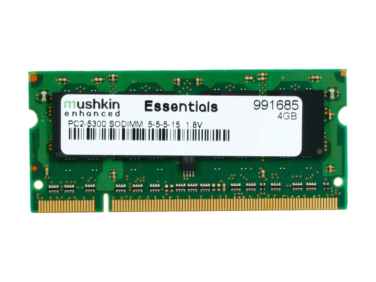 Mushkin Enhanced Mushkin Enhanced 991685 4GB 200-Pin DDR2 SO-DIMM 667 laptop RAM — product photo