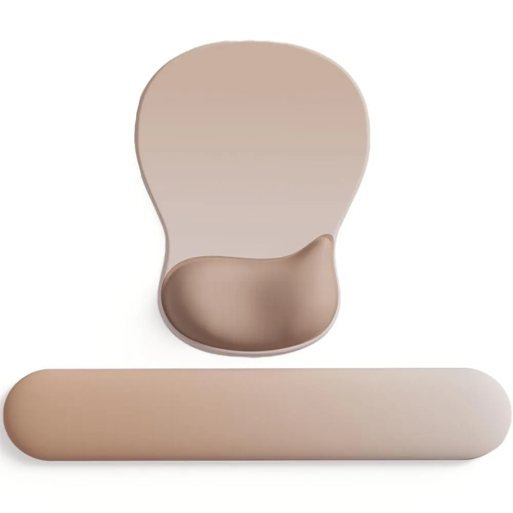  DEMON CHEST Gel Wrist Rest Mouse Pad 09MochaSand Set 10.2 x 7.9 x 0.1 in — product photo