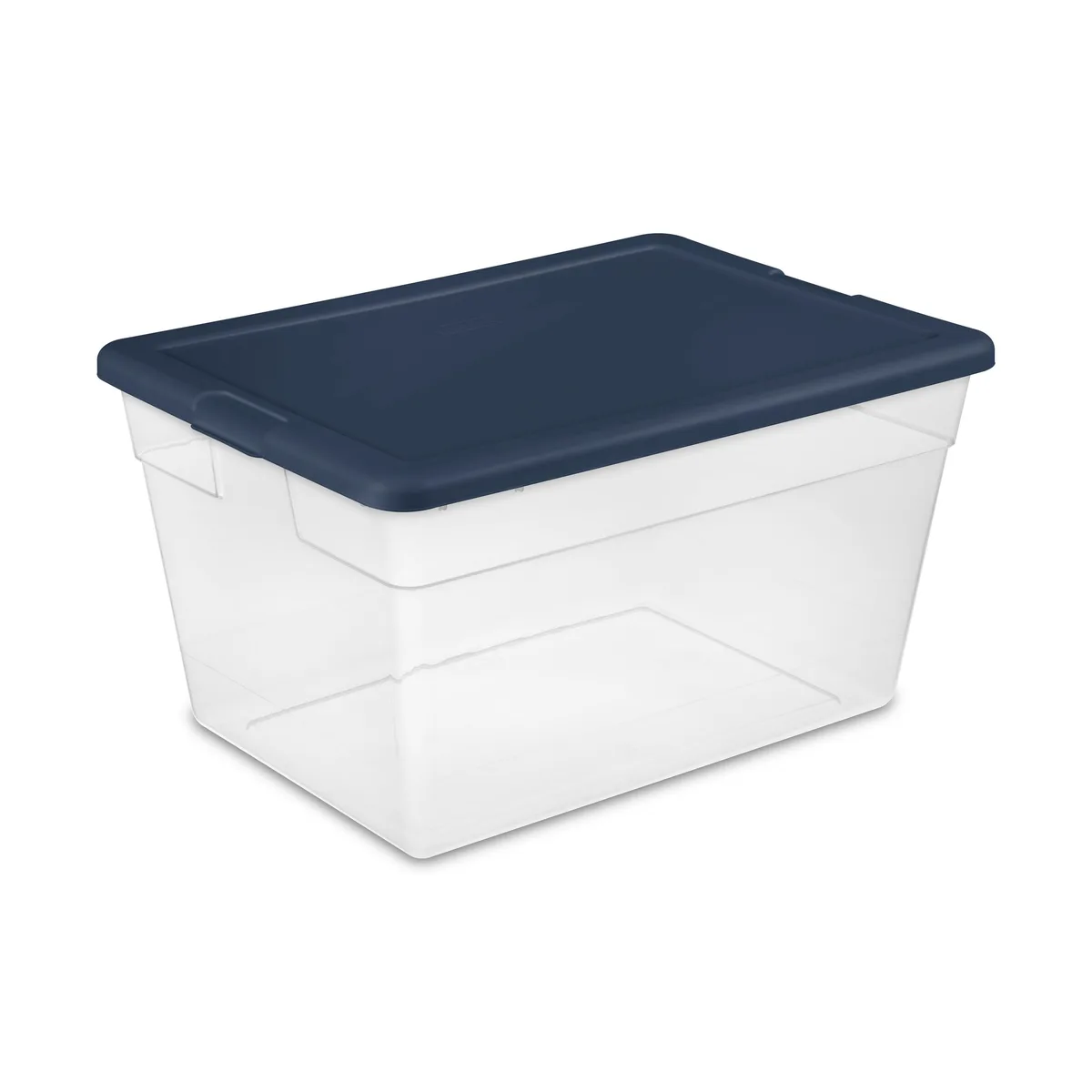 Sterilite Sterilite 14723V06 16 Quart Clear Plastic Stacking Toy Storage with Gray Lid — product photo