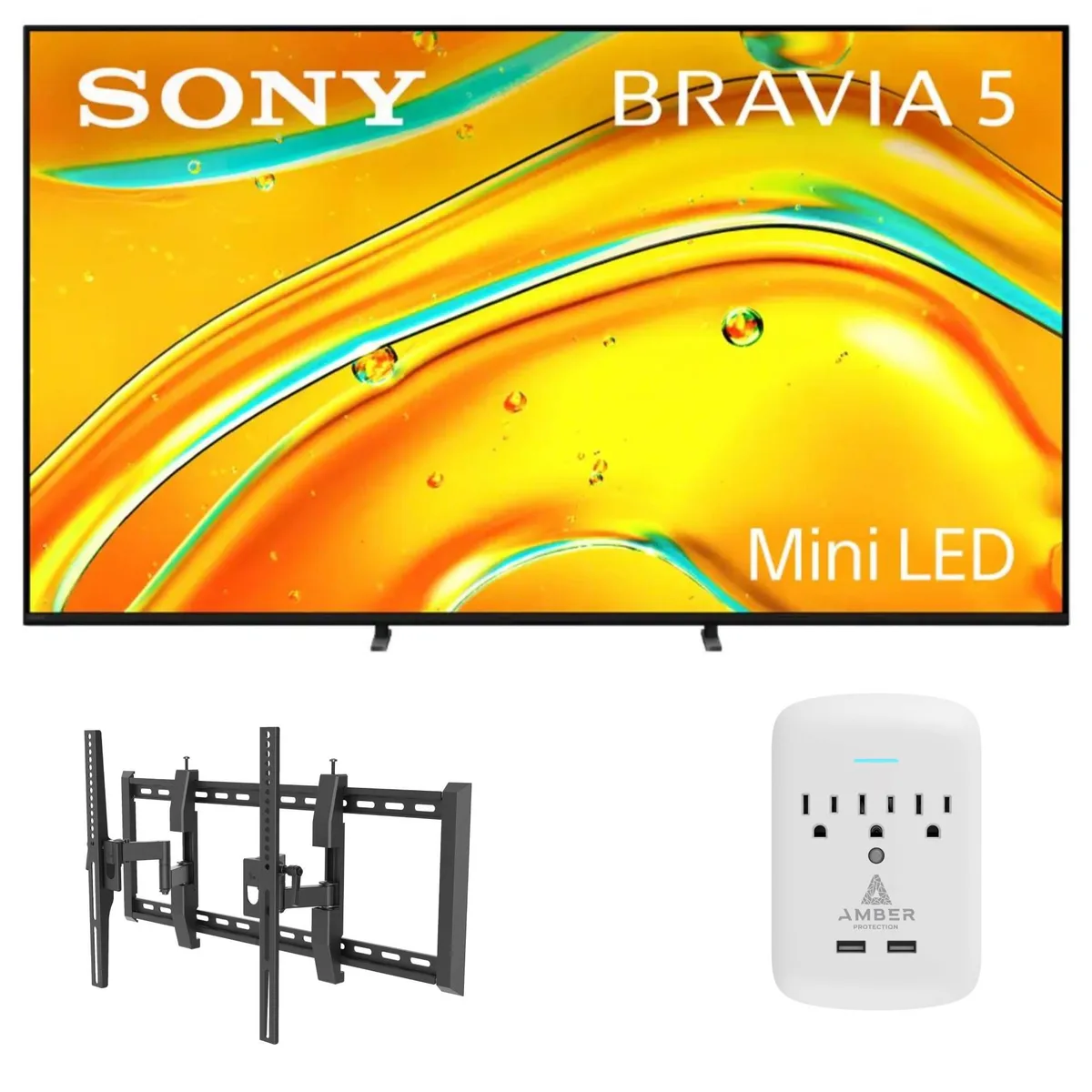 Sony Sony Bravia XR50 65" Mini-LED TV with TILT-EXTENSION-37-90 and 3-OUTLET-SURGE — product photo