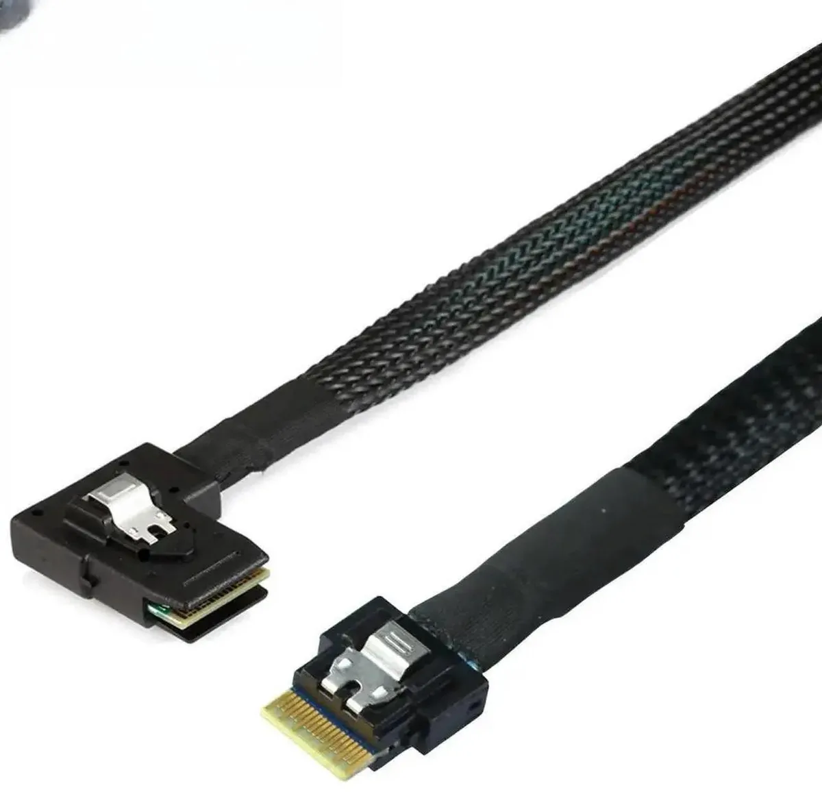 SMUGDESK SMUGDESK SlimSAS 4.0 SFF8654 4i to SAS SFF8087 LeftAngle Adapter Cable — product photo