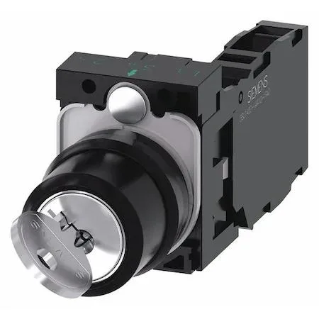 SIEMENS SIEMENS 3SU1100-4BF11-1FA0 Non-Illuminated Selector Switch 22 mm 1NO/1NC Silver — product photo