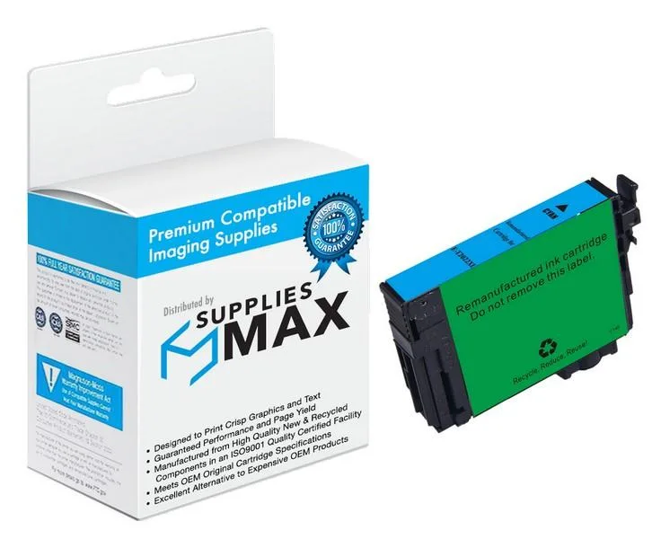 SuppliesMax SuppliesMax T202XL220-S Cyan High Yield Inkjet Cartridge 470 Pages — product photo