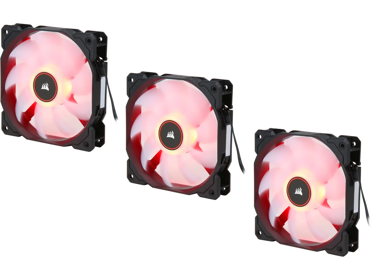 Corsair Corsair AF120 LED (2018) CO-9050083-WW Red LED Case Fan 3-Pack — product photo