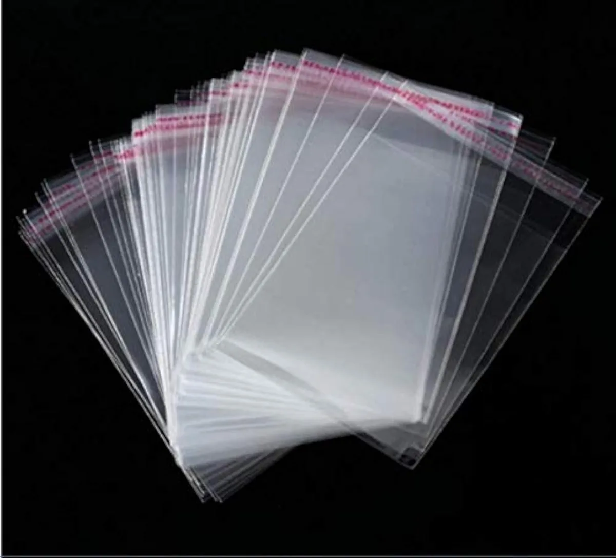 Pack of 100 clear resealable poly bags 4 by 6 inches 1.2 mil thick