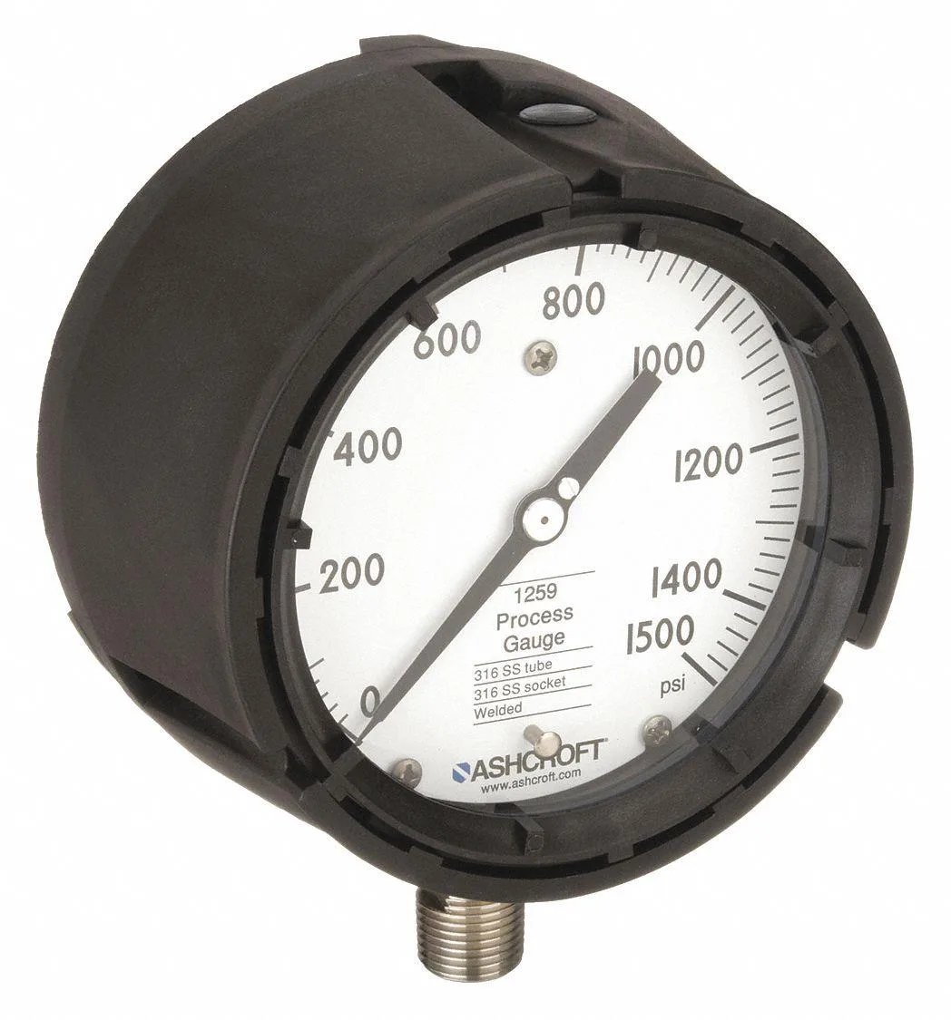 Ashcroft Ashcroft 451259SD04L1500# Process Pressure Gauge 0-1500 psi 4 1/2 in — product photo