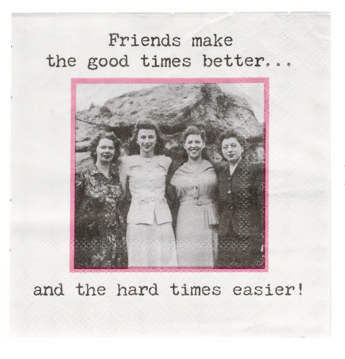 Primitives By Kathy Primitives By Kathy Trash Talk Paper Beverage Napkins Friends Make Good Times 20 Pack — product photo