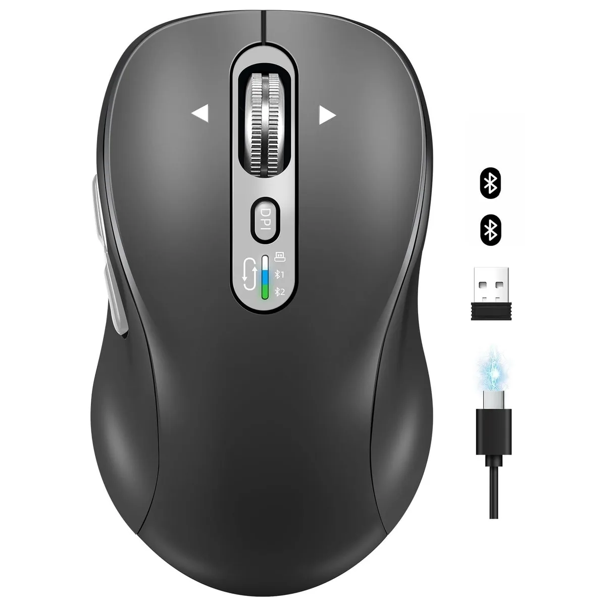Batianda Batianda L570 2.4G Bluetooth mouse 1000 1600 2400 3000 DPI Grey — product photo