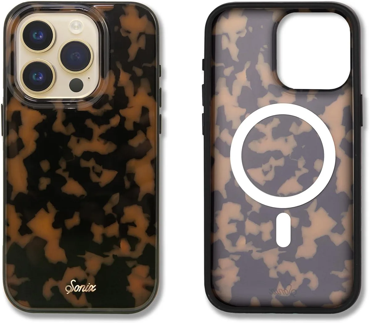 TAURKENAM TAURKENAM iPhone 15 Pro Case MagSafe 10ft Drop Tortoise Shell Brown Tort — product photo