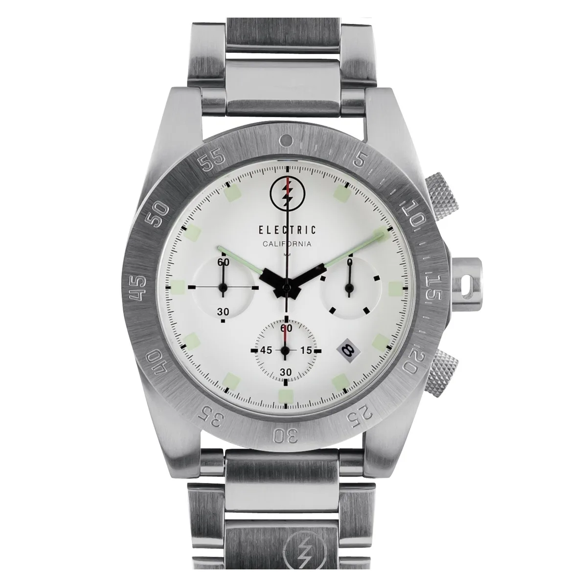 Electric California Electric California DW01 Chronograph Watch White Dial Stainless Steel 44.5 mm — product photo