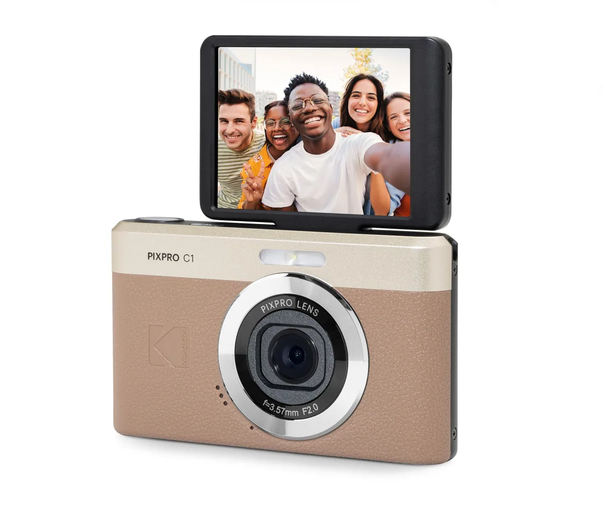  Kodak PIXPRO C1 13MP Compact Digital Camera Brown — product photo
