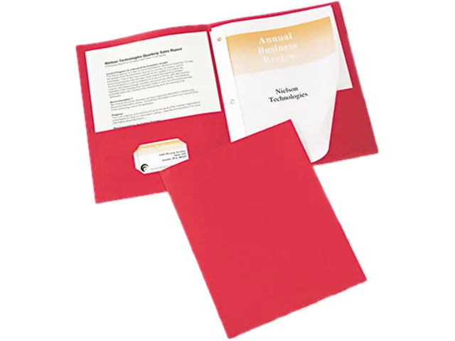 Avery Avery 47979 Two-Pocket Report Cover Red 25/Box — product photo