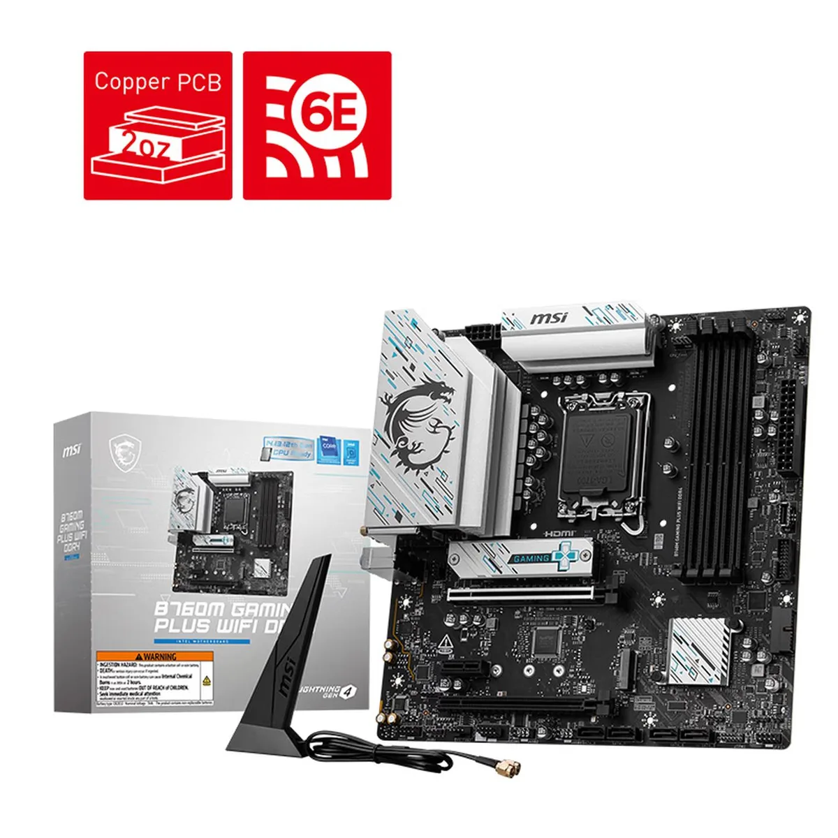 MSI MSI B760M GAMING PLUS WIFI DDR4 Intel motherboard — product photo