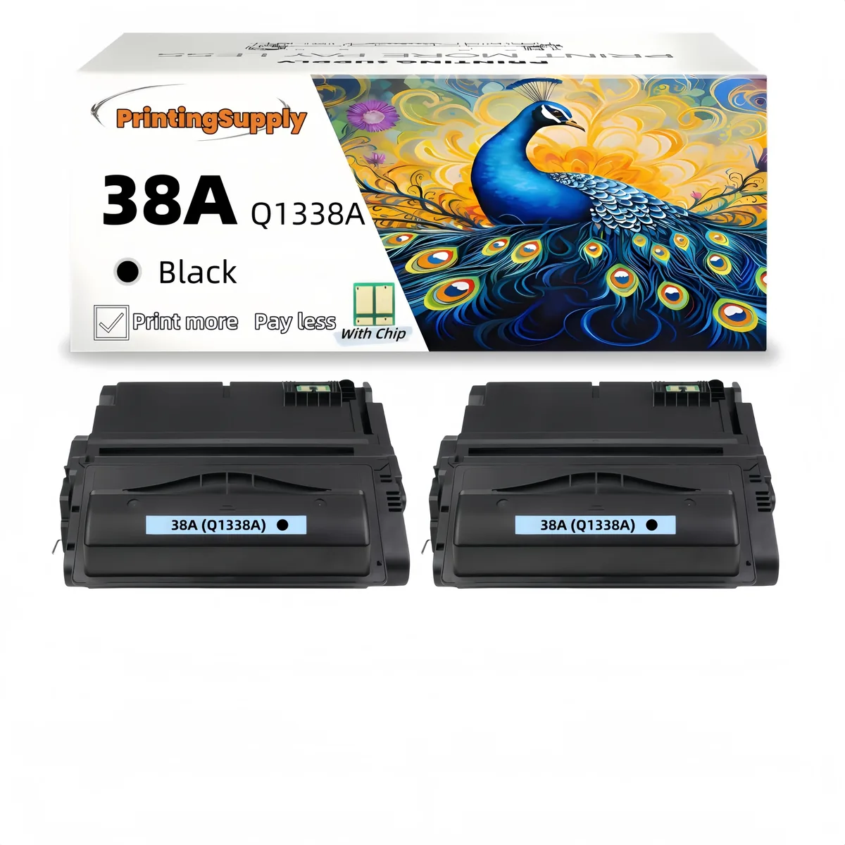 Aster Graphics Inc Aster Graphics Inc 38A Q1338A Compatible Toner Cartridge 2 Pack Black — product photo