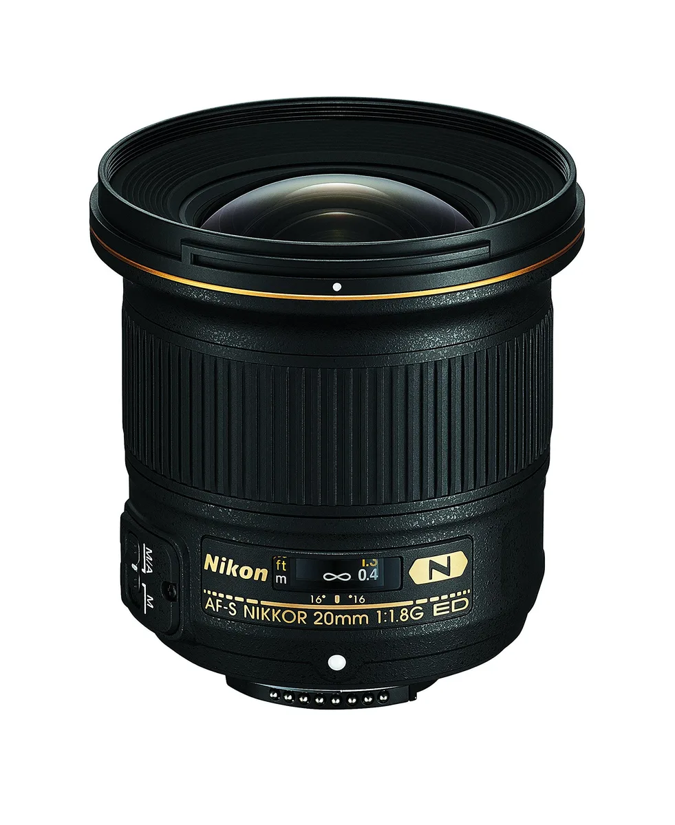 Nikon Inc Nikon AF-S NIKKOR 20mm f/1.8G ED camera lens — product photo