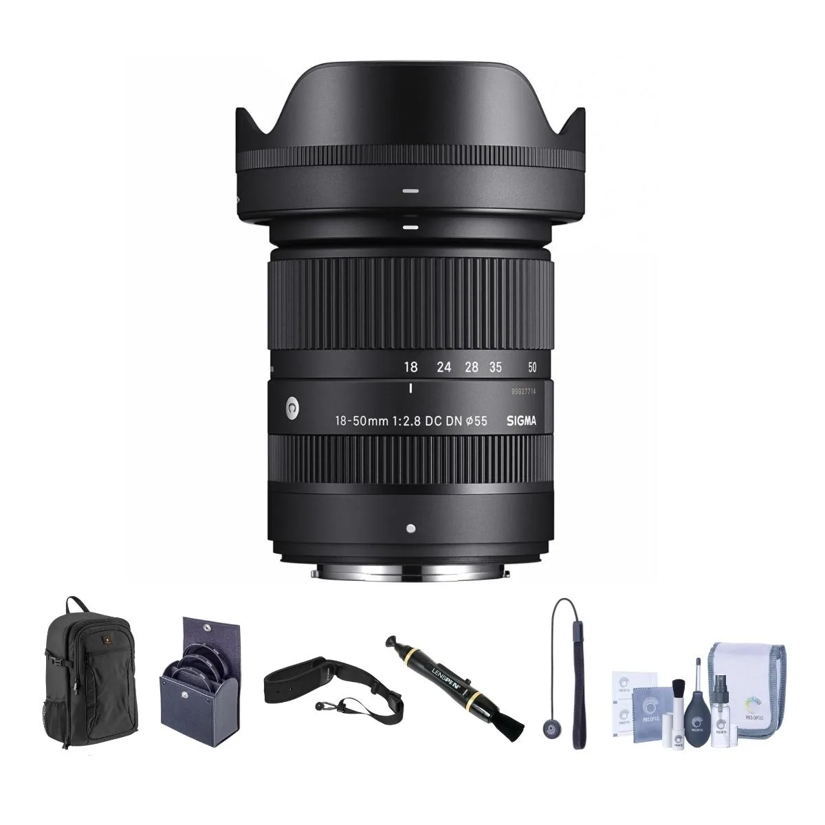 SIGMA SIGMA 18-50mm f/2.8 DC DN Contemporary Fujifilm X Bundle camera lens — product photo