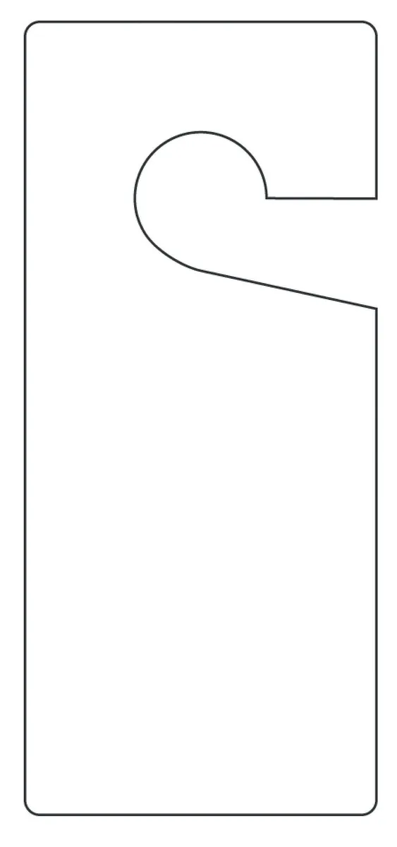 Pack of ten white plastic blank tags model 835