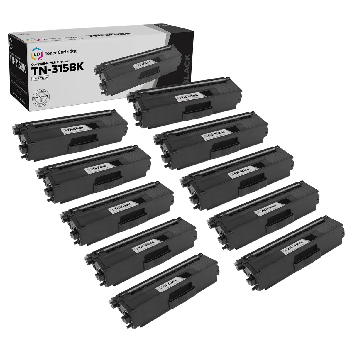 LD Products LD Products TN315BK High Yield Black Toner Cartridge 10-Pack — product photo