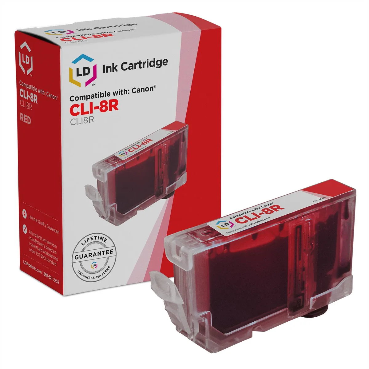 LD Products LD Products CLI8R Red Ink Cartridge 280 Pages — product photo