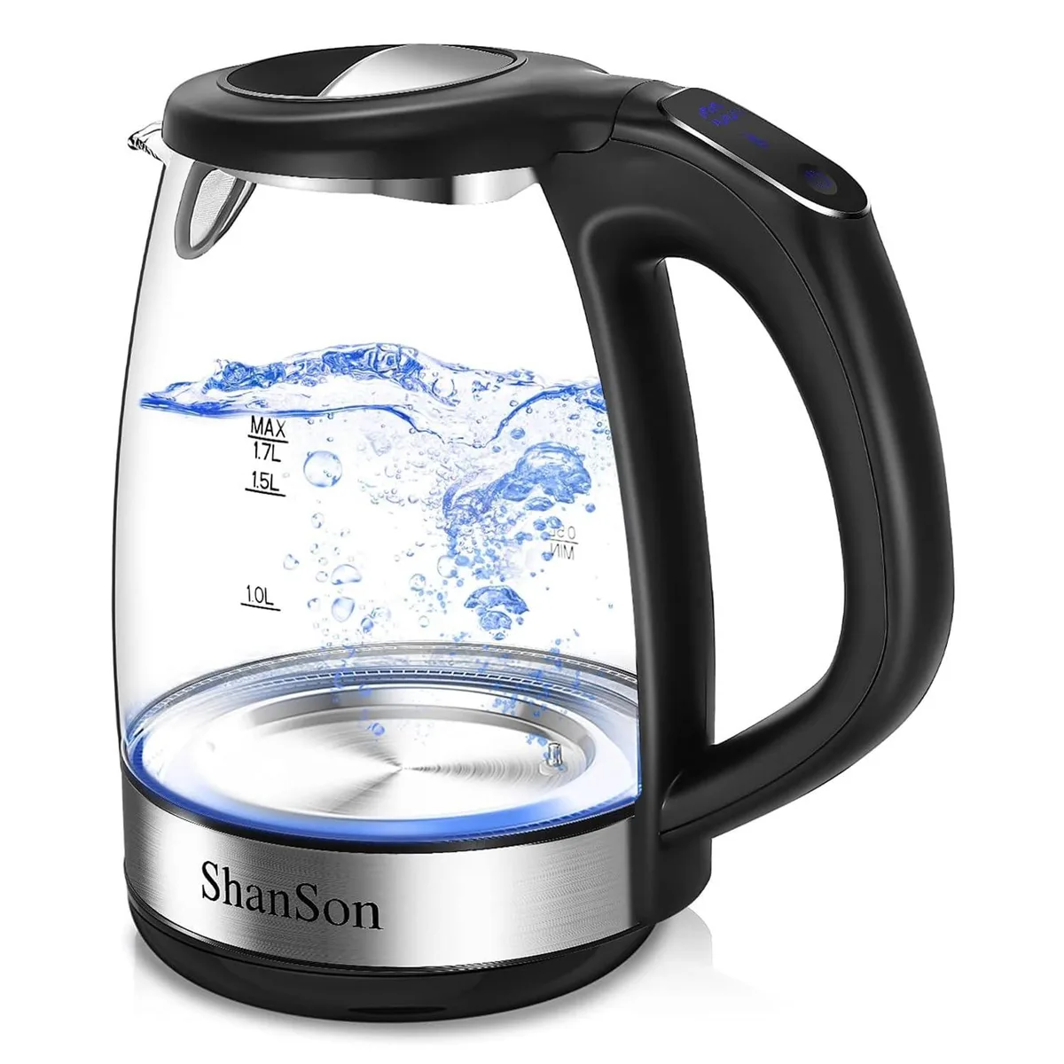  ShanSon 001 1.7 L Glass Electric Kettle 1500 W — product photo