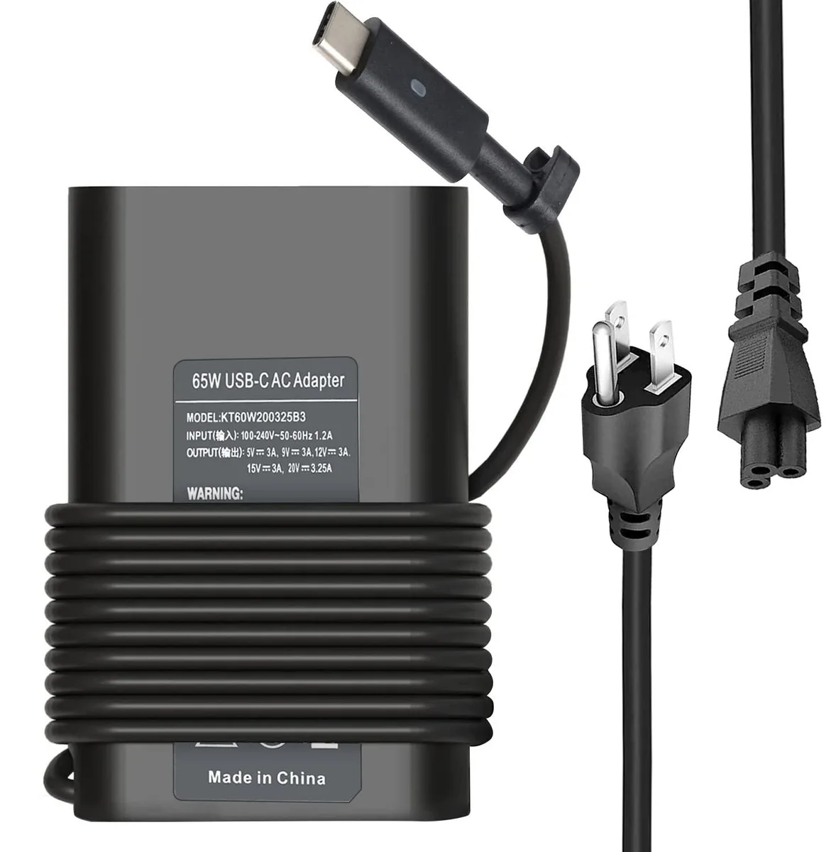  2-Power 65W USB-C laptop charger 20V 3.25A — product photo